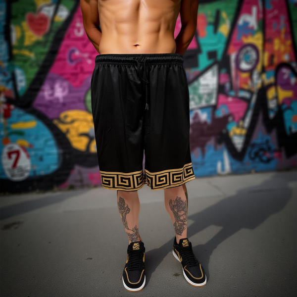 •GREEK BLOCK RIBBON• ~Activewear shorts~