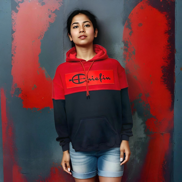 ^CHAMPION CHIEFIN’^ (RED-NAVY) PULLOVER HOODIES FOR MEN