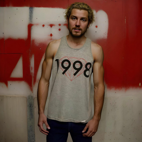 ^DIAMOND SUPPLY CO.^ (GREY) ~1998~ TANK TOP
