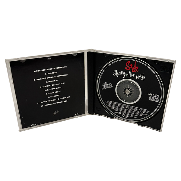•SADE - STRONGER THAN PRIDE• ~1988 OG CANADIAN PRESSINGS~ (CD & CASSETTE TAPE)