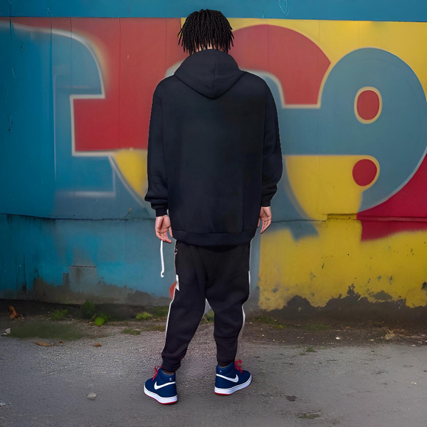 ^SEAN JOHN^ (NAVY-MULTI) POLYESTER HOODED ZIP UP TRACKSUITS (XB SIZED)