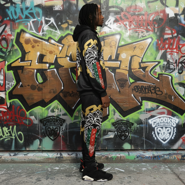 •CROOKS & CASTLES• JOGGER SWEATSUITS (FLEECY SOFT LINED) (1 of 1 Sample)