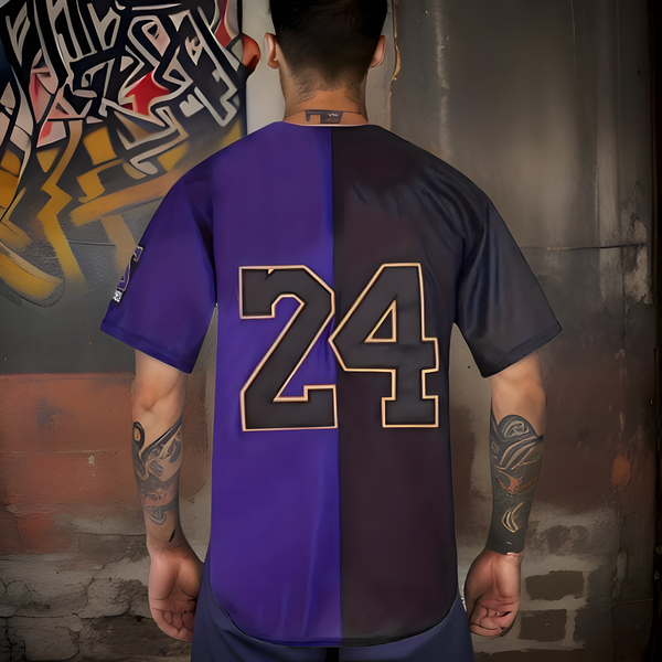 ^LEGEND 24/8^ Button up Baseball Jerseys (Stitched Logos & Numbers)