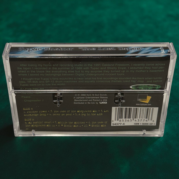•TUPAC SHAKUR ~ THE LOST TAPES• ~2000 OG PRESSING~ (CASSETTE TAPE)