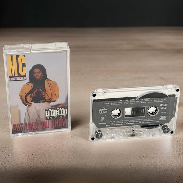 •MC LYTE ~ ACT LIKE YOU KNOW• (1991 OG PRESSING) (RARE PROMO COPY)