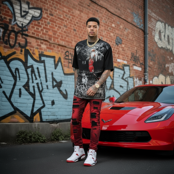 *JORDAN DUNK - “90’s* Luxury big print tees (Cotton Blends) (UP TO 5XL)