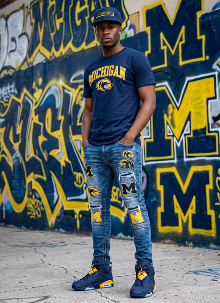 *MICHIGAN WOLVERINES* Snapback Hats by Mitchell & Ness (Original Fit)