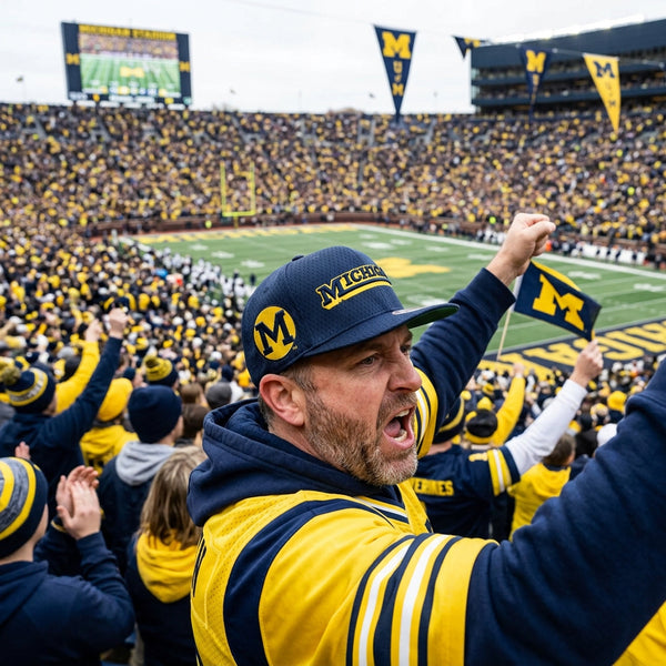 *MICHIGAN WOLVERINES* Snapback Hats by Mitchell & Ness (Original Fit)