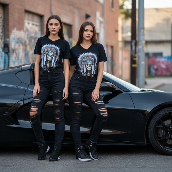 *DGA* (BLACK) ~ORIGINAL AMERICAN~ WOMEN'S TEES