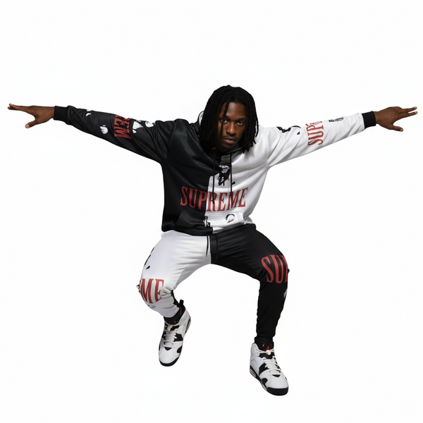 ^$UPR3M3 SCARFACE^ JOGGER SWEATSUIT (HOODED) (FLEECY SOFT LINED)