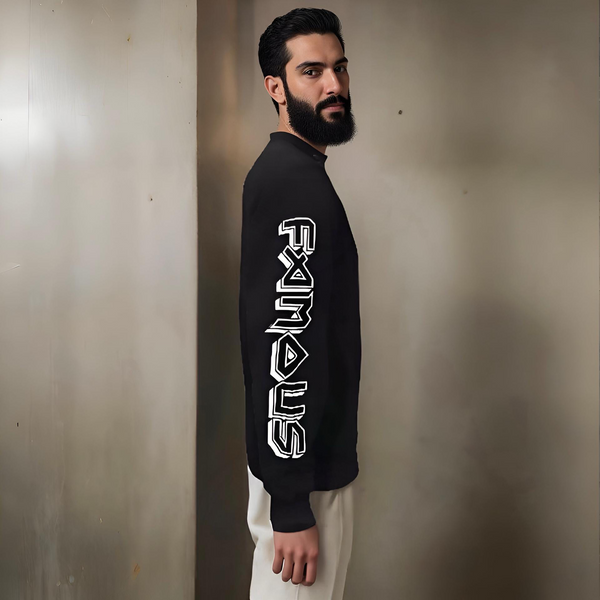 ^FAMOUS STARS AND STRAPS / ROCKSMITH^ (BLACK) CREWNECK SWEATSHIRT COLLABORATION