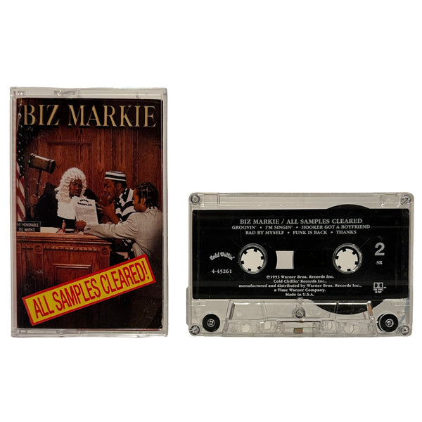 •BIZ MARKIE - ALL SAMPLES CLEARED• ~1993 OG PRESSING~ (CASSETTE TAPE)