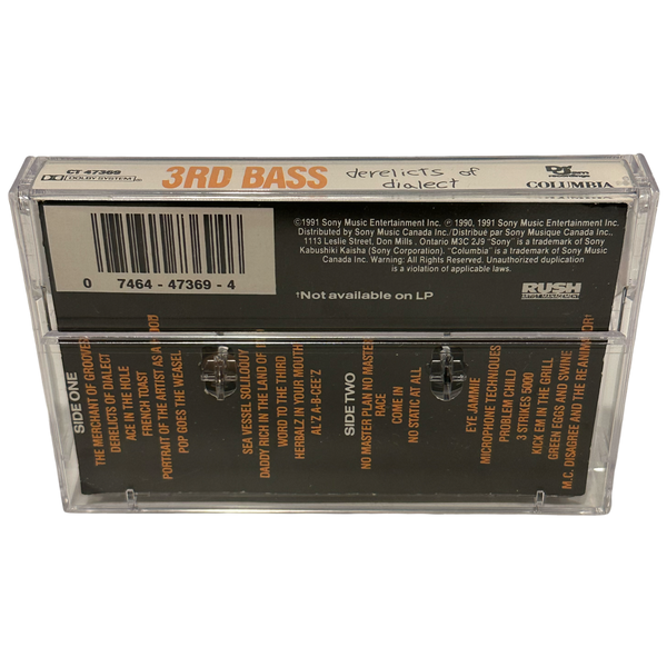 •3RD BASS ~ DERELICTS OF DIALECT• ~1991 OG CANADIAN PRESSING~ (CASSETTE TAPE)