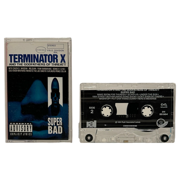 •TERMINATOR X AND THE GODFATHERS OF THREAT - SUPER BAD• ~1994 OG PRESSINGS~ (CD & CASSETTE TAPE)
