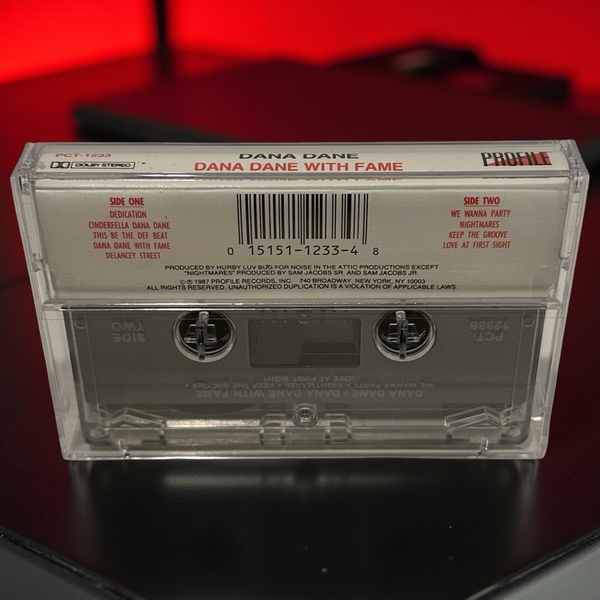•DANA DANE - DANA DANE WITH FAME• ~1987 OG PRESSING~ (CASSETTE TAPE)