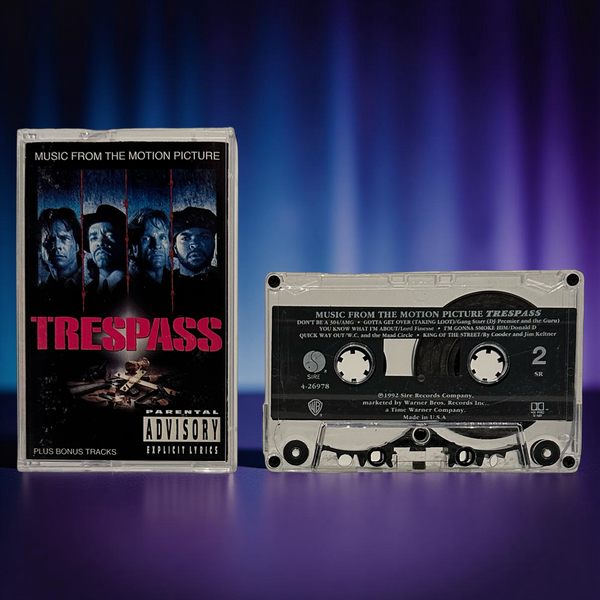 •TRESPASS ~ MUSIC FROM THE MOTION PICTURE• ~1992 OG PRESSING~ (CASSETTE TAPE)