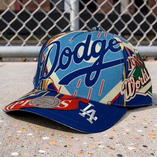 *LOS ANGELES DODGERS* Snapback hats by Mitchell & Ness (Pro Pinch Fit)