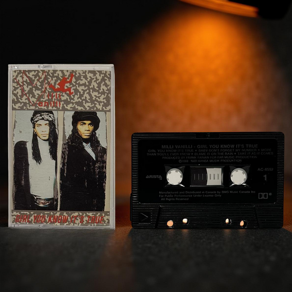 •MILLI VANILLI - GIRL YOU KNOW IT’S TRUE• ~1989 OG PRESSING~ (CASSETTE TAPE) (CANADIAN BLACK SHELL)
