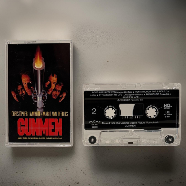 •GUNMEN ~ SOUNDTRACK• ~1993 OG PRESSING~ (CASSETTE TAPE)
