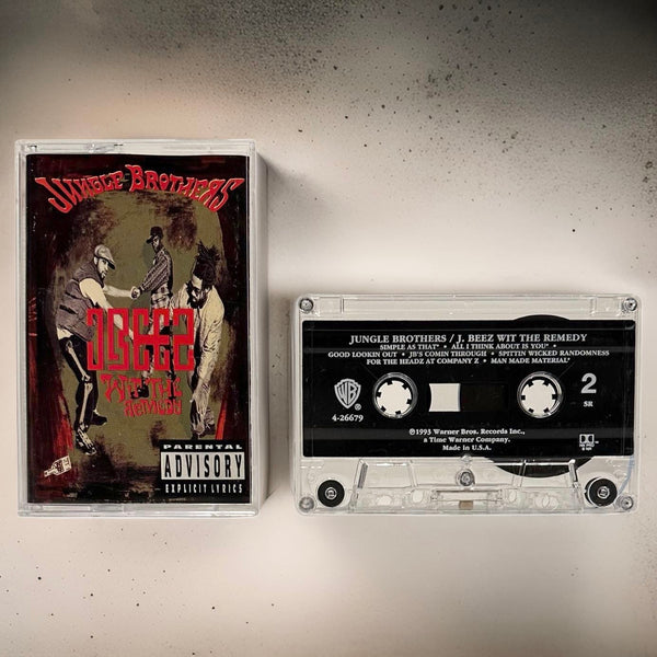 •JUNGLE BROTHERS ~ J BEEZ WIT THE REMEDY• (1993 OG PRESSING) (CASSETTE TAPE)