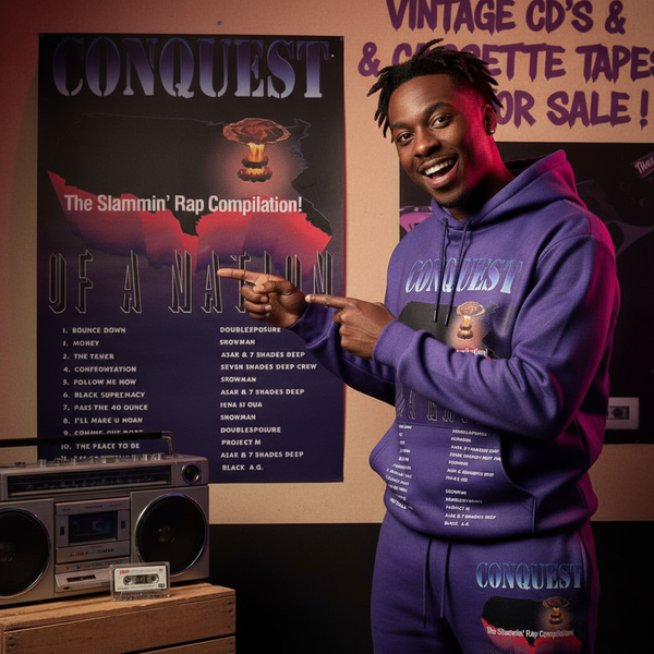 •CONQUEST OF A NATION - THE SLAMMIN’ RAP COMPILATION!• ~1992 OG PRESSING~ (SEALED) (CASSETTE TAPE)