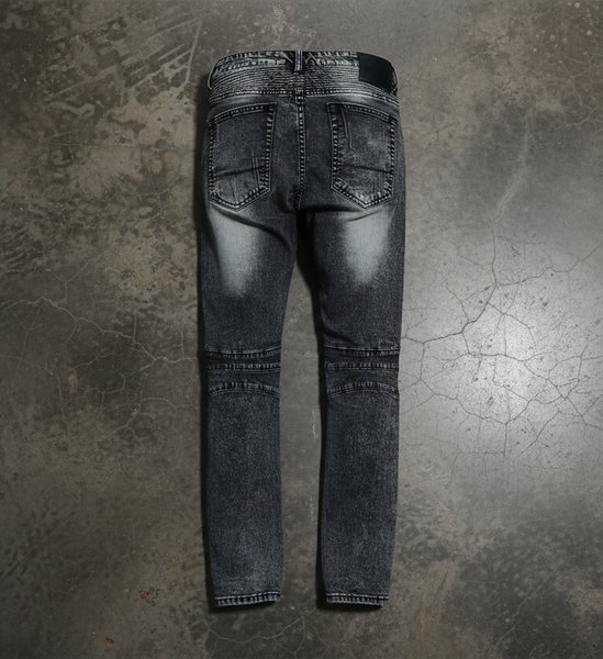 *UCXX* (BLUE) MOTO ZIP DESIGNER DENIM JEANS