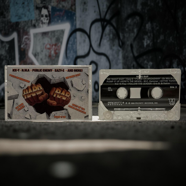 •HARD RAP - COMPILATION• ~1989 OG PRESSING~ (CASSETTE TAPE)