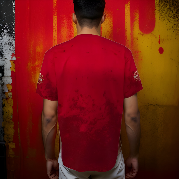 ^8IGHTH DSTRKT^ (RED) ~EMBROIDERED LOGOS~ SHORT SLEEVE T-SHIRTS