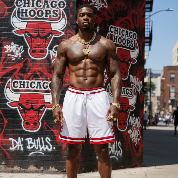 *Red/white* ~Chicago Bulls Style~ (Activewear shorts)