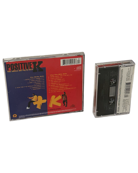 •POSITIVE K - THE SKILLS DAT PAY DA BILLS• ~1992 OG CANADIAN PRESSINGS~ (CD & CASSETTE TAPE)