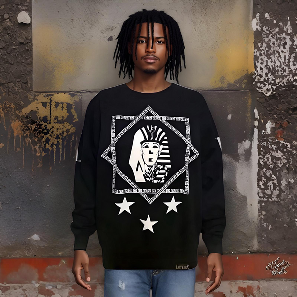 ^LAST KINGS^ (BLACK) MEN'S CREWNECK SWEATSHIRTS