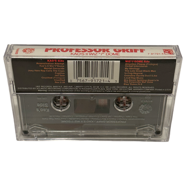 •PROFESSOR GRIFF - KAO’Z II WIZ *7* DOME• ~1991 OG PRESSINGS~ (CD & CASSETTE TAPE)