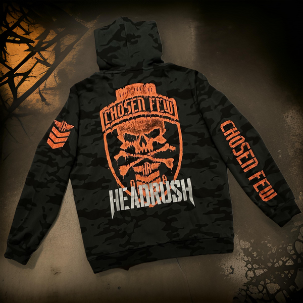 *HEADRUSH* (Dark Camo) ~The Chosen Few~ Zip Up Sweatsuits