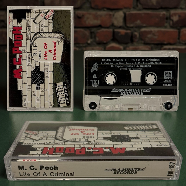 •M.C. POOH - LIFE OF A CRIMINAL• ~1990 OG PRESSING~ (CASSETTE TAPE) (2)