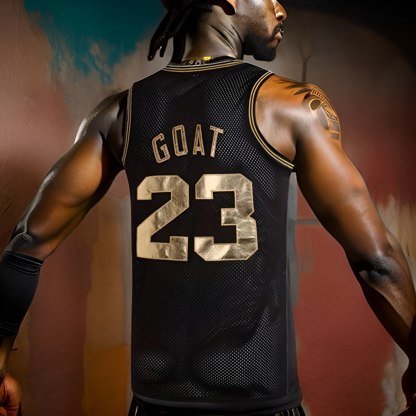 ^CHI 23 GOAT^ Basketball Jerseys (Stitched Logos & Numbers)