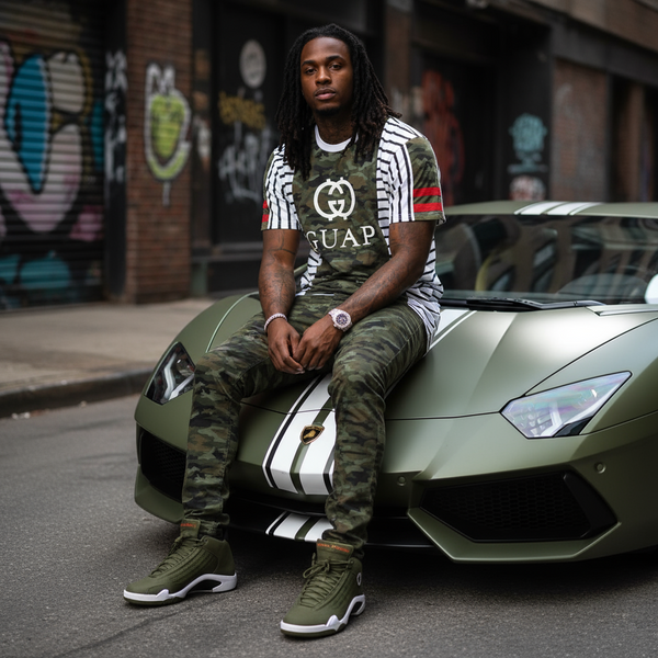 *IMPERIOUS* ~GUAP~ CAMO T-SHIRTS (SPLIT TAIL WITH STRING)
