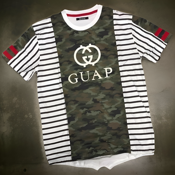 *IMPERIOUS* ~GUAP~ CAMO T-SHIRTS (SPLIT TAIL WITH STRING)