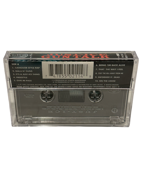 •JUST-ICE - GUN TALK• ~1993 OG PRESSING~ (CASSETTE TAPE)