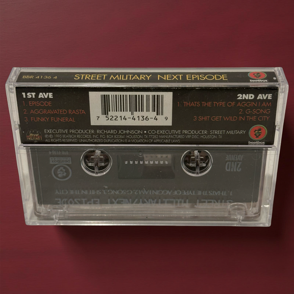 •STREET MILITARY - NEXT EPISODE• ~1995 OG PRESSING~ (CASSETTE TAPE)