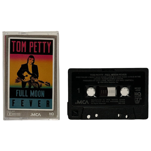 •TOM PETTY - FULL MOON FEVER• ~1989 OG CANADIAN PRESSING~ (CASSETTE TAPE) (BLACK SHELL)