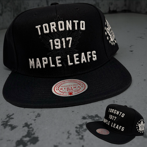 *Toronto Maple Leafs* snapback hats by Mitchell & Ness