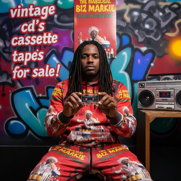 •THE DIABOLICAL BIZ MARKIE ~ THE BIZ NEVER SLEEPS• ~1989 OG PRESSING~ (CASSETTE TAPE) (1)