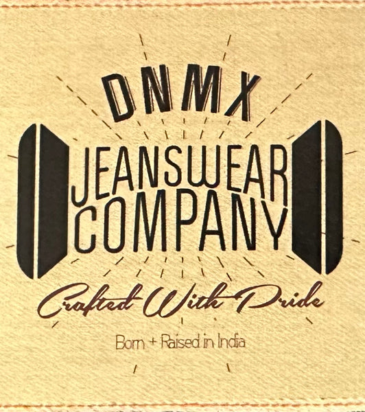 *DNMX* JEANSWEAR COMPANY STRETCH DENIM JOGGER PANTS (DARK GREY CUFF / WAISTBAND)