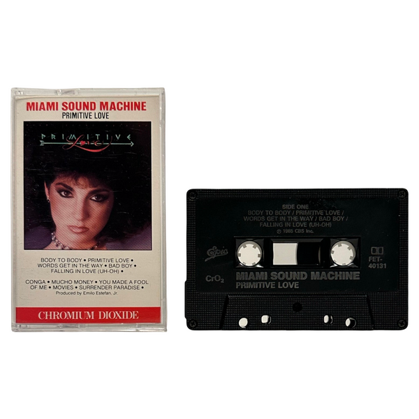 •MIAMI SOUND MACHINE - PRIMITIVE LOVE• ~1995 OG CANADIAN PRESSING~ (CASSETTE TAPE)