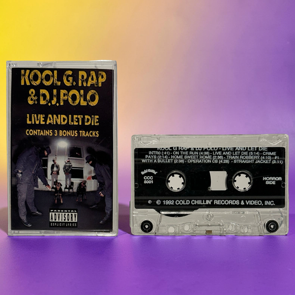 •KOOL G. RAP & D.J. POLO ~ LIVE AND LET DIE• ~1992 OG PRESSING~ (CASSETTE TAPE) (3)