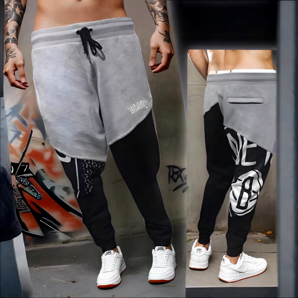 ^BROOKLYN^ ~CUT & SEW~ LUXURY JOGGER SWEATPANTS