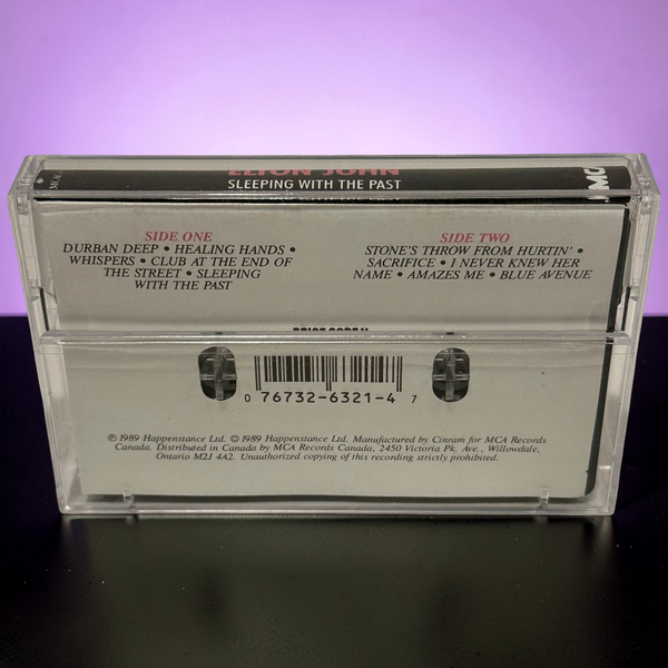 •ELTON JOHN ~ SLEEPING WITH THE PAST• ~1989 OG CANADIAN PRESSINGS~ (CD & CASSETTE TAPE)