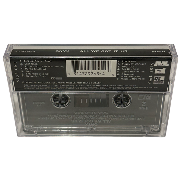 •ONYX - ALL WE GOT IZ US• ~1995 OG PRESSINGS~ (CD & CASSETTE TAPE)