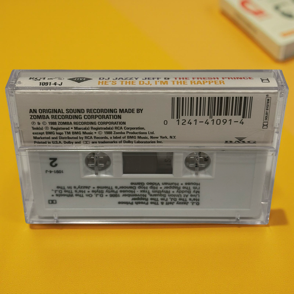 •D.J. JAZZY JEFF & THE FRESH PRINCE - HE’S THE DJ, I’M THE RAPPER• ~1988 OG PRESSING~ (CASSETTE TAPE) (3)