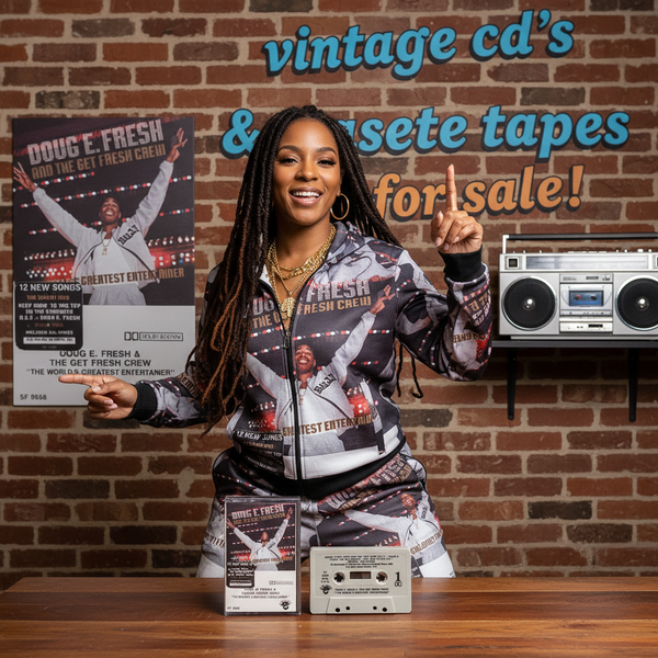 •DOUG E. FRESH & THE GET FRESH CREW ~ “THE WORLD’S GREATEST ENTERTAINER”• ~1988 OG PRESSING~ (CASSETTE TAPE)